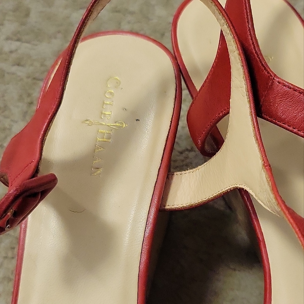 Red platform sandles - Picture 6 of 6